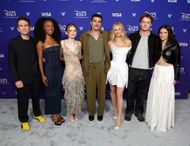 Jake Schreier, Maya Boyd, Sadie Sink, Christopher Abbott, Samara Weaving, Kit Connor and Inde Navarrette at D23 2026 - Disney Entertainment Showcase - Source: Getty