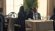 Morgan Freeman as the U.S. Secretary of State in Lioness Season 3 (Image via YouTube/@Paramount Plus)