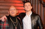Jacob Batalon (Ned) with Tom Holland (Peter Parker) - Source: Getty