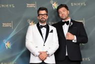 (L-R) Johnny Bananas and CT Tamburello attend the 78th Emmy Awards Night 1 at Peacock Theater on September 05, 2026 in Los Angeles, California - Source: Getty