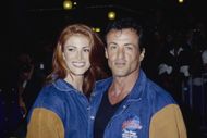 Angie Everhart and Sylvester Stallone attend the grand opening of Planet Hollywood in San Diego, California, 25th March 1995 - Source: Getty