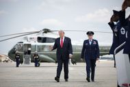 President Trump Departs D.C. For Michigan - Source: Getty