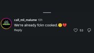 A look at a netizen's comment (Image via Instagram/@cbseveningnews)