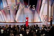 Rhea Seehorn accepts the award - Source: Getty
