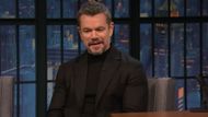 A shot of Matt Damon on Late Night with Seth Meyers (Image via YouTube/Late Night with Seth Meyers)