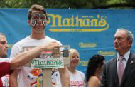 Mayor Bloomberg Attends Weigh In For Tomorrow's Coney Island Hot Dog Eating Contest - Source: Getty