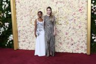 Angelina Jolie and Zahara Pitt at the 82nd Golden Globe Awards, held at the Beverly Hilton Hotel in Los Angeles on January 5, 2025 - Source: Getty