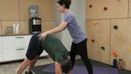 Liz showed Dante some Yoga moves | Image: ABC