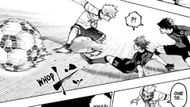 Reo and Karasu try to press on Teddy - Source: K Manga