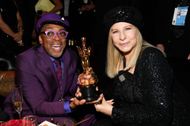 (L-R) Spike Lee, winner of Adapted Screenplay for ''BlacKkKlansman,' and Barbra Streisand attend the 91st Annual Academy Awards Governors Ball at Hollywood and Highland on February 24, 2019 in Hollywood, California - Source: Getty