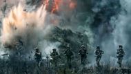 A combat scene in Lioness (Image via YouTube/@Paramount Plus)
