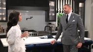 Dani (Karla Mosley) and Bill (Timon Kyle Durrett) care about each other despite his cheating ways | Image: CBS