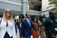 Tiger Woods leaves the Martin County Courthouse on September 2, 2026 in Stuart, Florida. Tiger Woods is expected to change his plea in the case over a DUI crash that occurred on March 27, 2026, on Jupiter Island in Martin County. - Source: Getty