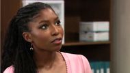 Trina's danger starts with her photos on the stalker's collage board | Image: ABC