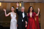 (L-R) Carys Zeta Douglas, Michael Douglas and Catherine Zeta-Jones attend the "Jeanne du Barry" screening & opening ceremony red carpet at the 76th Annual Cannes Film Festival at Palais des Festivals on May 16, 2023 in Cannes, France - Source: Getty