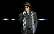 Johnny Depp speaks during CinemaCon 2026 - Source: Getty