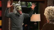Foster attempted to scare Julie as the Wolfman | Image: Peacock
