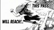 Chigiri runs for the pass - Source: K Manga