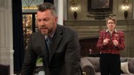 EJ banged on his desk in frustration | Image: Peacock