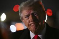 President Donald Trump speaks to members of the press after landing on October 10, 2026 at Joint Base Andrews, Maryland - Source: Getty