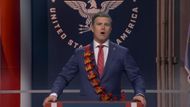 Colin Jost plays Secretary of War Pete Hegseth in SNL Season 52 Episode 3 (Image Via YouTube/@SaturdayNightLive)