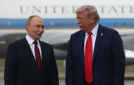 U.S. President Trump And Russian President Putin Meet On War In Ukraine At U.S. Air Base In Alaska - Source: Getty