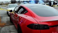 The red Tesla where Savannah Tolbert was found dead (Image Via YouTube/@48Hours)
