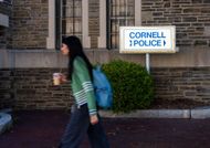 A student walks past Cornell Police headquarters on the Cornell University campus on September 30, 2026, in Ithaca, New York - Source: Getty