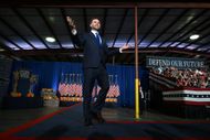 U.S. Vice President JD Vance walks on stage to deliver remarks at a campaign rally at Hyder Warehouse on October 19, 2026 in Hendersonville, North Carolina. Vance is headlining a midterm campaign rally organized by the Trump 47 Committee Inc. to support Republican candidates ahead of the upcoming elections. - Source: Getty