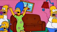 Homer is terrified of Mr. Goodboy (Image Via YouTube/@disneyplus)