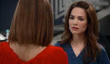 Elizabeth senses that something is troubling Hayden