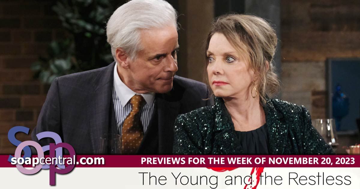 The Young and the Restless Previews and Spoilers for November 20, 2023