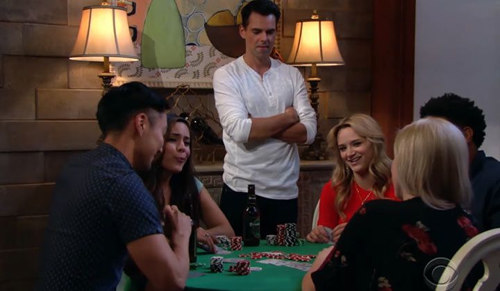 Summer sets up a poker game to tempt Billy