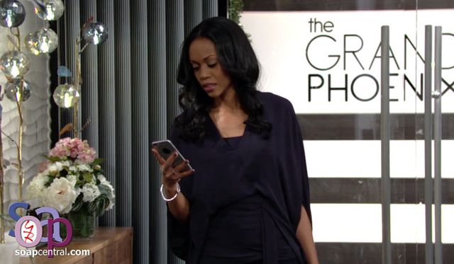Image 3: Amanda receives a mysterious warning from Imani
