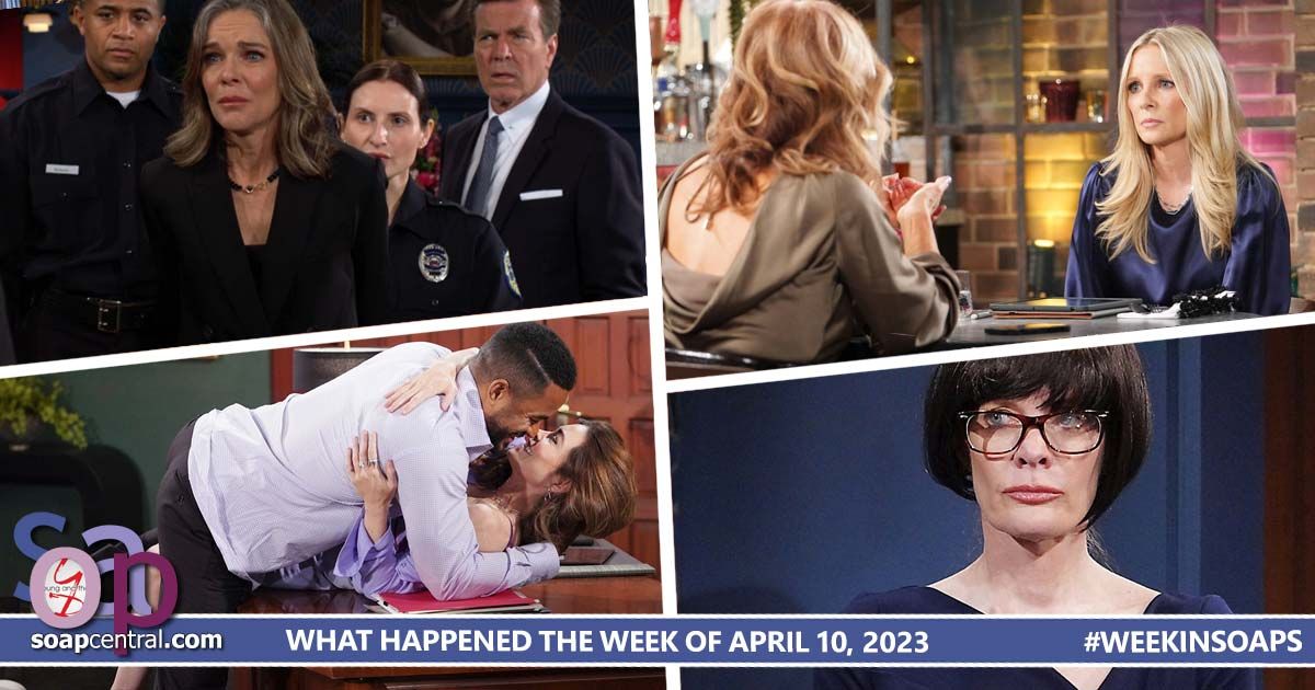 A disguised Phyllis attended her memorial service. Chance arrested Diane for murder. Nick interrupted Victoria and Nate